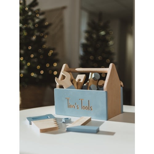 Wooden Kids Tools Box With Geoboard Personalized Baby Gift Toys For Boy Nephew Toddler Learning Toys