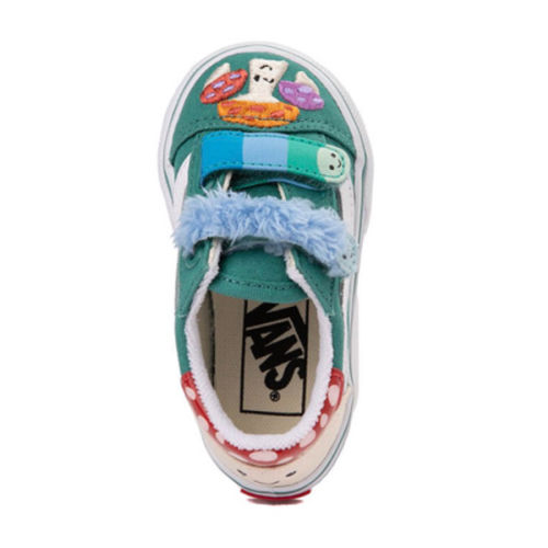 Vans Old Skool V Mushroom Skate Shoe - Baby / Toddler - Green | Journeys