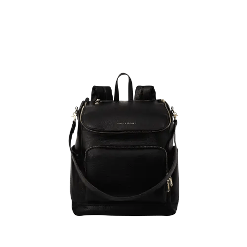 Lullaby Diaper Backpack Black | Poppy and Peonies – www.poppyandpeonies-us.com