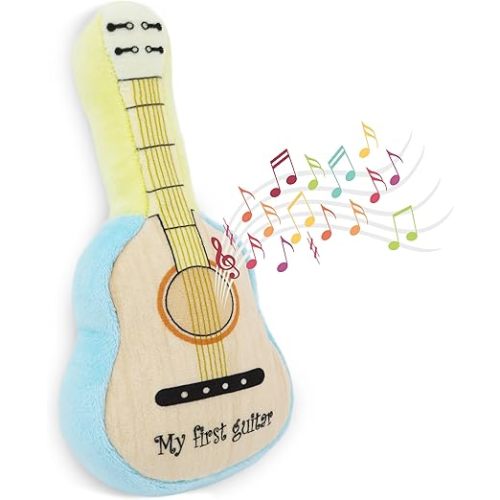 June Garden 7" My First Guitar - Musical Soft Plush Toy - Gift for Infants and Toddlers
