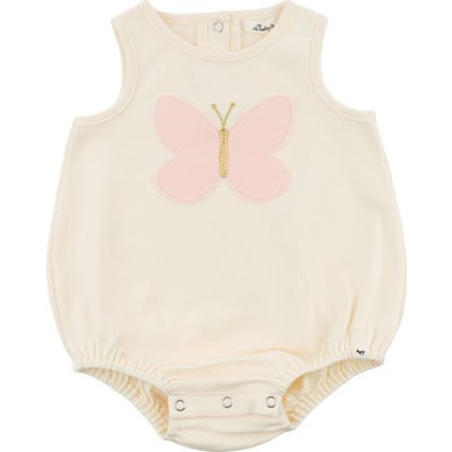 Butterfly Pink Terry with Gold Bubble, 3-6M