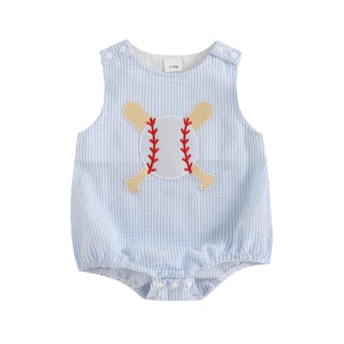 Gueuusu Baby Boy Girl Clothes Newborn Smocked Bubble Romper Embroidery in Plaid/Striped Overall Bodysuit Outfit