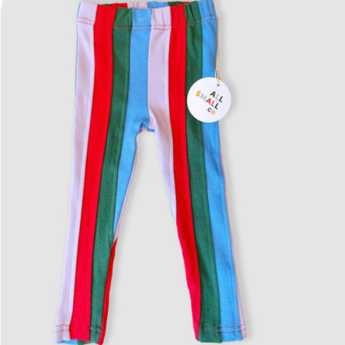 Rainbow Stripe Legging - Colorful Kids Leggings – All Small Co.