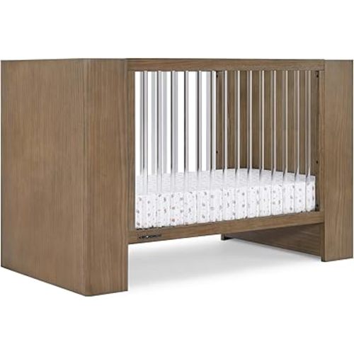 Delta Children Aerin 4-in-1 Convertible Crib - Greenguard Gold Certified, Aged Oak
