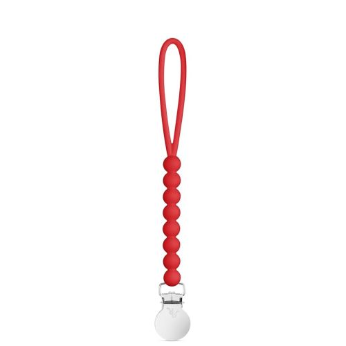 Ryan & Rose Cutie Clip Judy - Pacifier Clip Holder Silicone (Judy, Red)