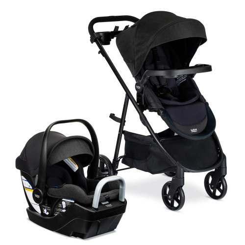 Willow Brook S+ Baby Travel System, Infant Car Seat and Stroller Combo - Raven Black