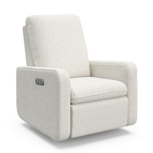 Graco Teddi Nursery Power Recliner Swivel Glider with USB - Ivory Boucle