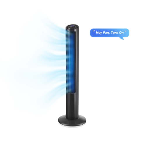 Emerson SmartVoice 40” Tower Fan – Offline Voice Control, Max Privacy, No App and Wifi