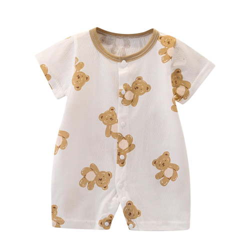 Bovxnpu Baby Girl Bodysuit, Infant Baby Cotton Bodysuits, Children's Sleeveless Jumpsuit Baby Summer Breathable And Comfortable Bag Fart 0-3 Months