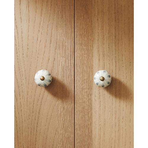 SET OF CERAMIC FLOWER KNOBS (SET OF 2) | Zara Home United States of America