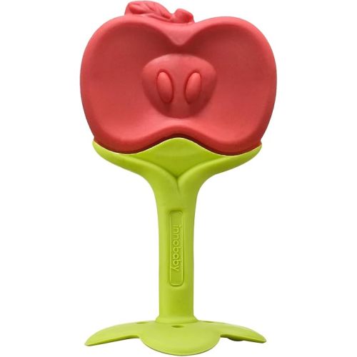 Innobaby Original Teethin Smart EZ Grip Fruit Teether and Sensory Toy for Babies and Toddlers in Apple. BPA Free Teether