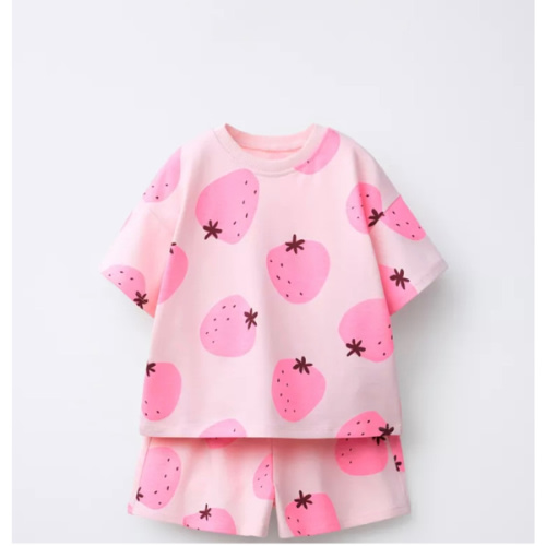 STRAWBERRY T-SHIRT AND BERMUDA SET - Faded pink | ZARA United States