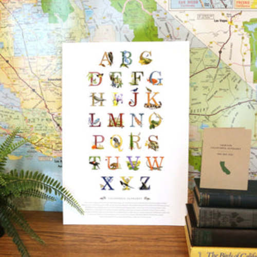 California Alphabet Poster – Coyote Brush Studios
