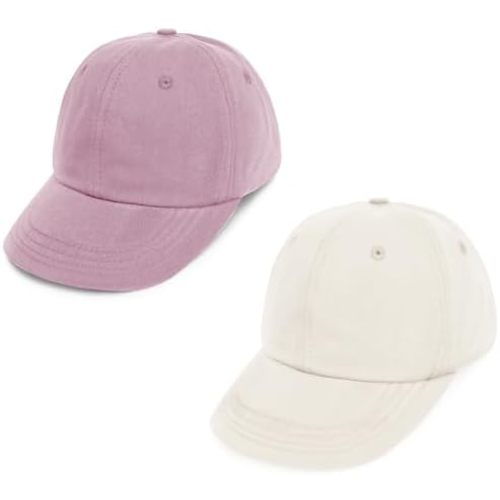 2 Packs Toddler Boys Girls Baseball Summer Hat Kids Baseball Cap Baby Sun Hat Cotton 0-10T