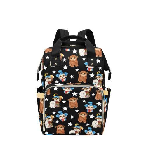 Labyrinth Worm Baby Bag- Labyrinth Diaper Bag-Unique Diaper Bags-Gothic Nappy Backpack-Preschool Backpack-Custom Diaper Bags