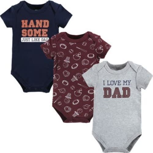 Cotton 3-Piece Bodysuit Bundle, 0-3M
