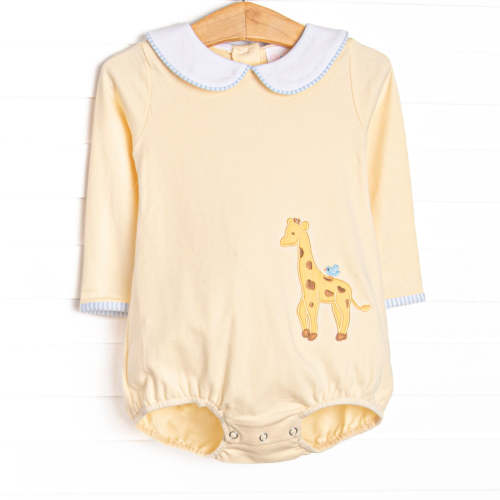 Savanna Stroll Applique Bubble, Yellow – Stitchy Fish