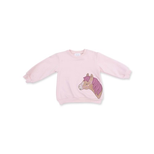 Oversized Sweatshirt, Pink Horse Head