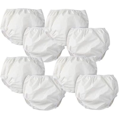 Gerber Unisex Baby 8 Pack Waterproof Diaper Cover and Toddler Training Underwear, White, 2T US