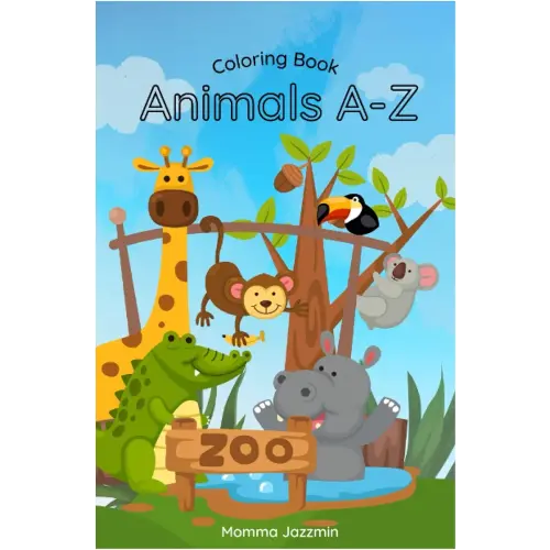 Coloring Book Animals A-Z: Unique Little Known Animals A-Z
