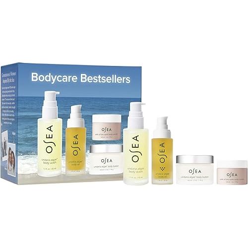 OSEA Bodycare Bestsellers Skincare Set - 4-piece Body Travel Set - 1oz - Body Oil, Body Butter, Body Scrub, & Body Wash