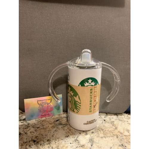 12 oz Sippy Cup | Sippy | Cup | Kids | Toddlers | Infants | milk | Juice | coffee | Latte | Funny