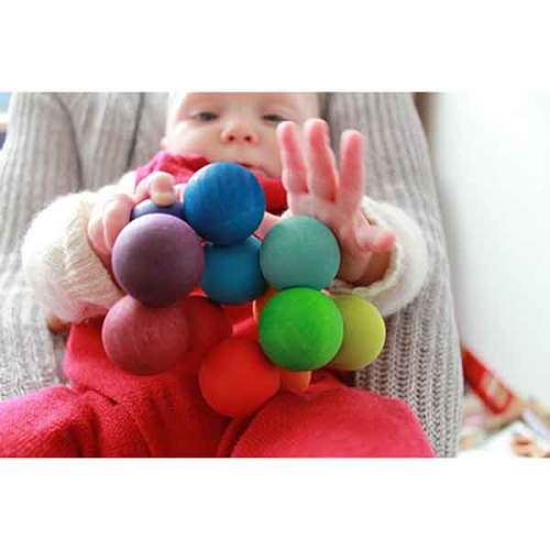Grimm's Wooden Toys | Color Bead Grasping Toy