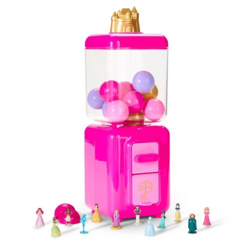 FAO Schwarz Disney Princess Toy Vending Machine Throwback Play Market Stand - 13pk