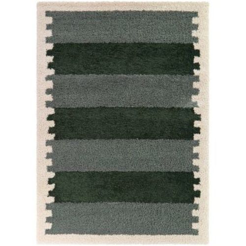 Balta Rugs Cabana Stripe Border Kids' Rug Green