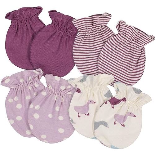 Gerber Baby-Girls 4-Pack Mittens