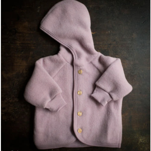 Baby & Kids Merino Wool Fleece Jacket - Lilac Rose