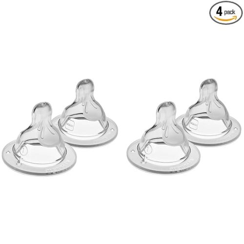 MAM Baby Bottle Nipples Slow Flow Size 1, for 0+ Month Newborn Babies, Skin Soft BPA Free Silicone, 94% Nipple Acceptance, Fits All MAM Bottles, Developed with Medical Experts, 4 Pack, Made in Europe