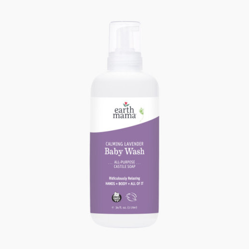 Earth Mama Calming Lavender Baby Wash - Calming Lavender, 34 Fl Oz