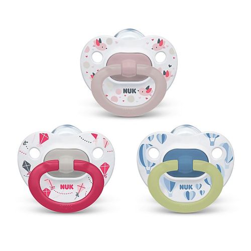 NUK® Girl 6-18M 3-Pack Orthodontic Pacifiers