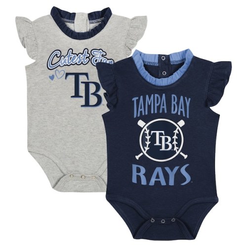 Newborn & Infant Tampa Bay Rays Fanatics Navy/Gray Two-Pack Fan Bodysuit Set