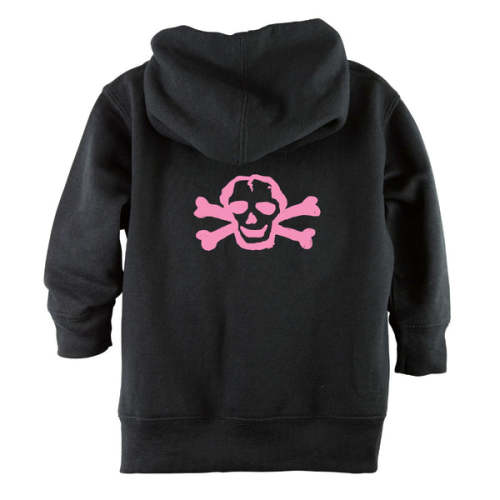 Pink Scribble Skull Front Zipper Baby Hoodie – Crazy Baby Clothing