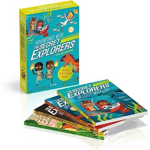 Adventures with The Secret Explorers: Collection One: 4-Book Box Set of Educational Fiction Chapter Books Books