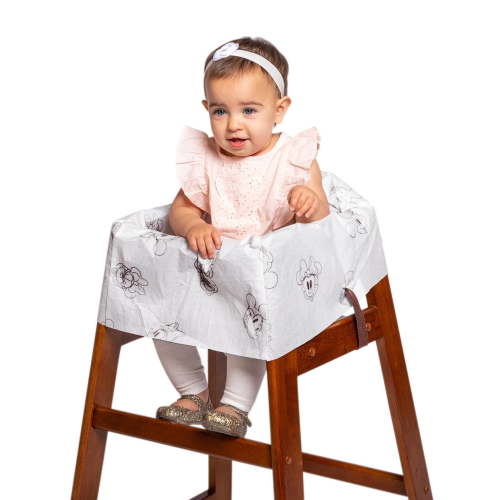 Disney Disposable Restaurant High Chair Covers, 12 Count - Mickey & Minnie