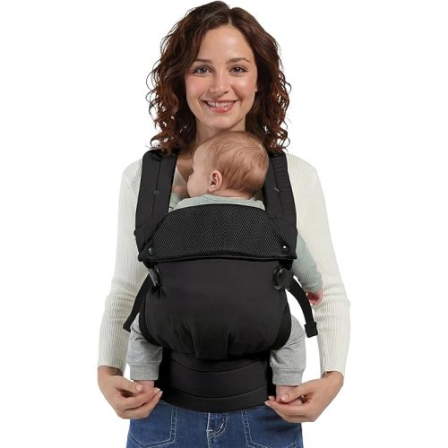 MISSWISDOM Baby Carrier Newborn to Toddler, Adjustable Toddler Carrier, Baby Holder Carrier, Kangaroo Infant Carriers with Widen Shoulder Straps, Black