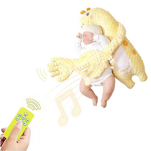 Electric Automatic Patting Device for Soothing & Comfort, Baby Soothers Toys Cute Animal Plush Stuffed Doll Portable Soothing Dolls for Home and Travel