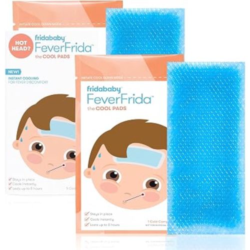 Frida Baby Cool Pads for Kids Fever discomfort by fridababy, 5 Count (Pack of 2)