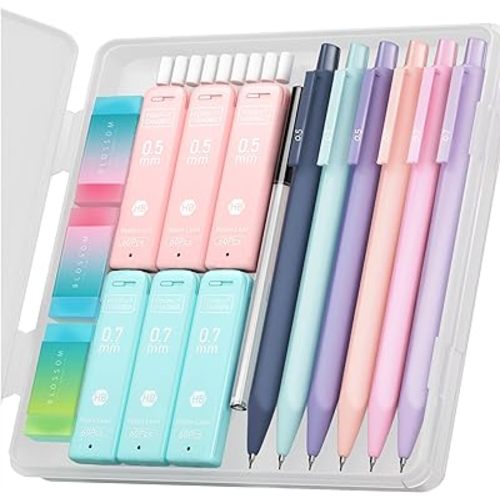 Four Candies Cute Mechanical Pencil Set, 6-Pack 0.5/0.7mm