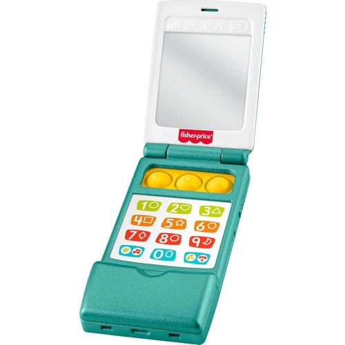 Fisher-Price Baby Toy Flip Phone Laugh & Learn Musical Learning Activity for Toddler Pretend Play Infants Ages 6+ Months