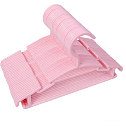 GoodtoU Pink Baby Hangers, 60 Pack Kids Clothes Hangers for Small Childrens Girl Infant Child Baby Clothes Hangers for Closet