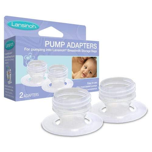 Lansinoh® Pump-Into-Bag Pump Adapters (2 count) – Save Rite Medical