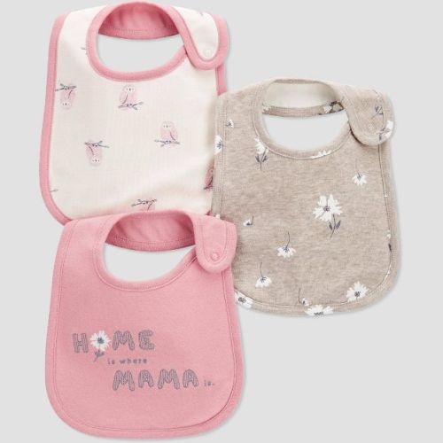 Carter's Just One You® Baby Girls' Owl Bib - Pink