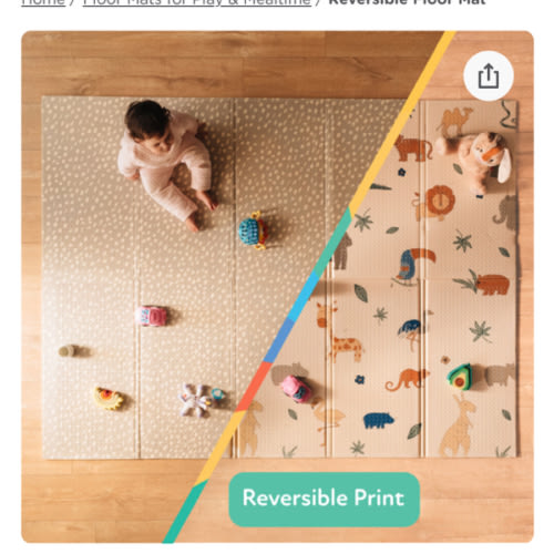 Reversible Floor Mat | Rainbows & Sky