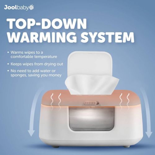Jool Baby TinyBums Wipe Warmer & Dispenser with LED Changing Light & On/Off Switch - White
