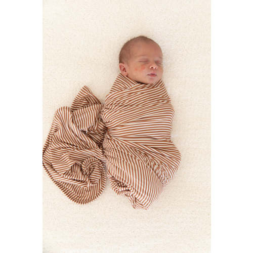 RUST STRIPES | SWADDLE