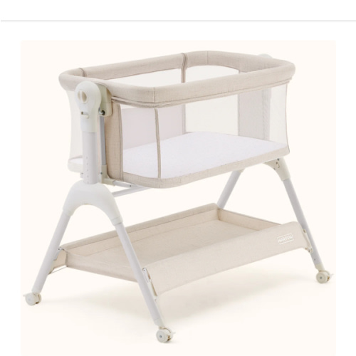 HARPPA Cuddly Sway | 3-in-1 Rocking Baby Bassinet & Bedside Sleeper with Anti-Reflux Mattress for Newborns | Attaches to Bed, Adjustable Height, Tool-Free Setup, Portable Wheels, CPSC Certified, Gentle Rocking Motion | Ideal for Infants, Safe Co-Sleeping